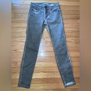 Plein Sud Leather Like Skinny Pants Jeans Y2K 90s size 28